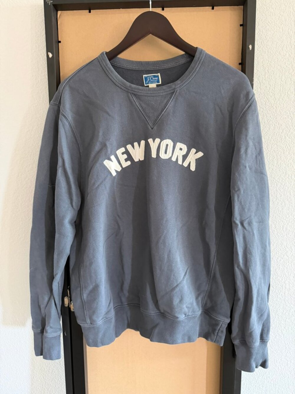 J.Crew Slate Blue NEW YORK Crewneck